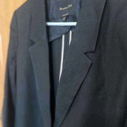 Massimo Dutti Black Summer Jacket Like New, Size 44