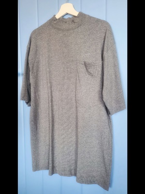 Μίνι φόρεμα T-shirt oversized γκρι Topshop σαν καινούργιο