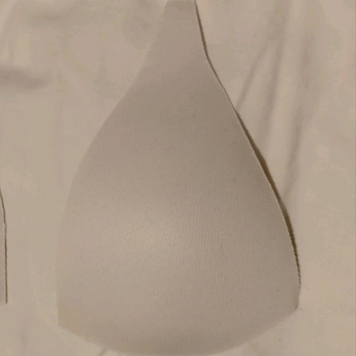 Fabric triangular fillers for bras, tops and swimsuits new, black and white