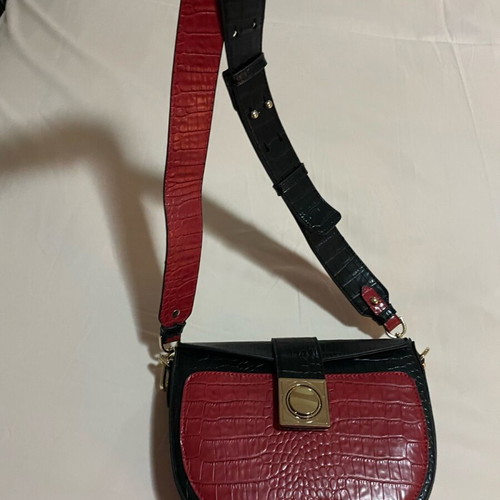 Amelie bag black red new 23x18x5.5 cm