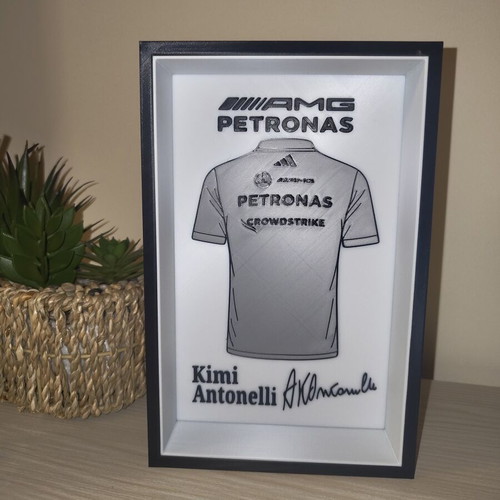 Kimi Antonelli AMG Petronas decorative frame like new 22x14