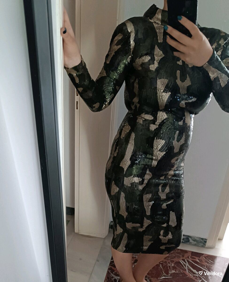 zara camo sequin dress ZARA. Camouflage sequin dress Ts  Hibuy market