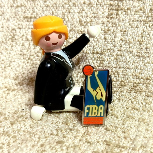 FIBA 1990 Official Pin Badge 3rd Edition New, enamel