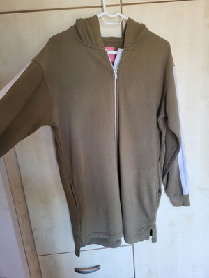 Khaki pink woman jacket used, medium to XL