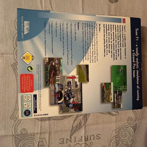 Team F1 PC video game Big Box like new