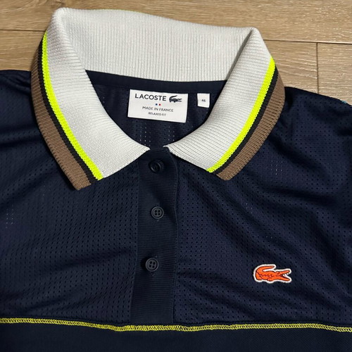 Lacoste women's shirt size 46 relaxed fit blue like new