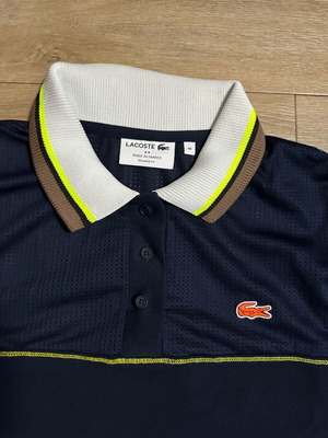 Lacoste women's shirt size 46 relaxed fit blue like new
