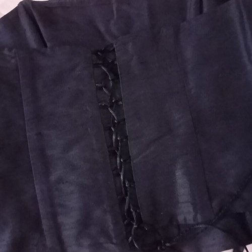 Silk evening set with skirt and corset Tassos Mitropoulos like new, black