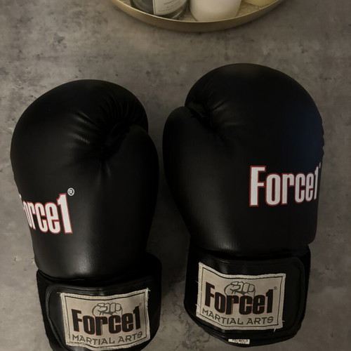 Force1 Martial Arts Boxing Gloves 12oz new, black, velcro