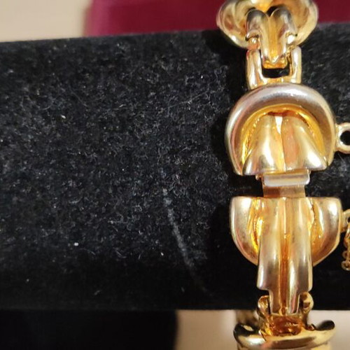 Gold-plated bracelet used with cross gift set