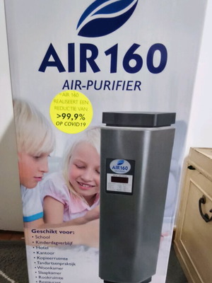 Air 160 air purifier new, 60W for 100 m² spaces