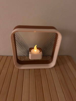 Modern decorative table lamp with battery tealight and minimal design new