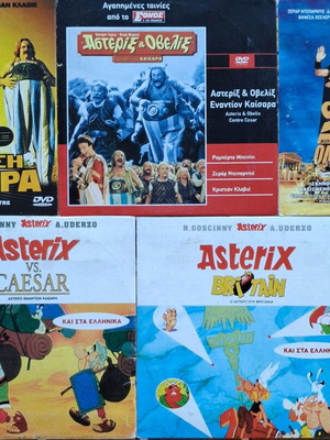 Asterix 5DVD set like new, 3 movies and 2 cartoons with subtitles