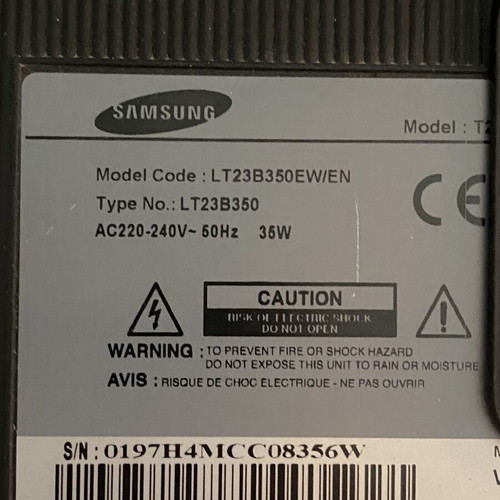 Samsung HDTV Monitor 23" LT23B350 like new