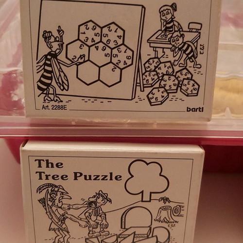Wooden puzzles new, pack of 4 board games