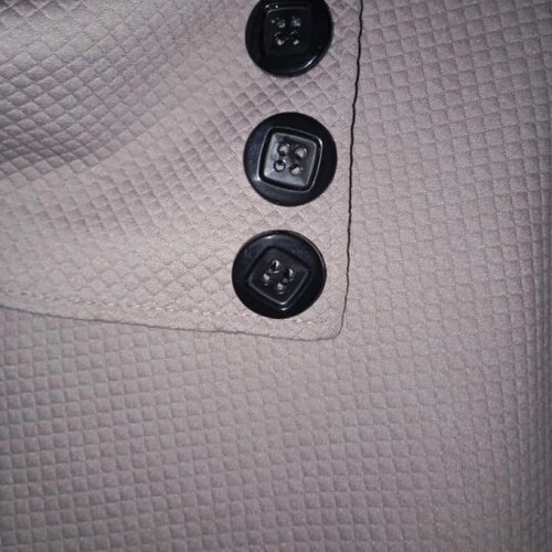 Women's poncho like new, gray, asymmetric with buttons