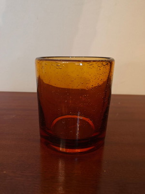 Small glass like new, pencil holder or toothbrush holder
