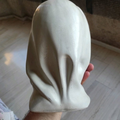 Marwal chalkware statue of exotic woman vintage 1950's-60's large size 27x18x14cm like new