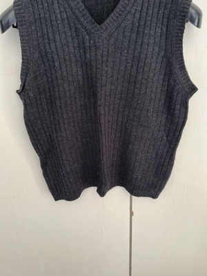 Γιλέκο unisex μεταχειρισμένο, σκούρο γκρι, Zara, μέγεθος M