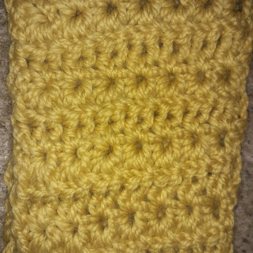 Knitted scarf collar new in mustard color