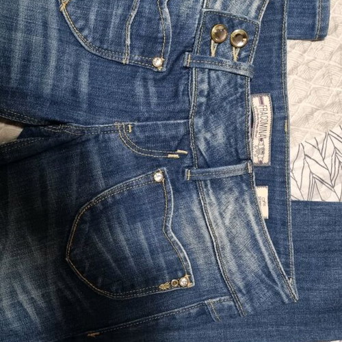 Fracomina women's skinny fit jeans size 40 like new, blue