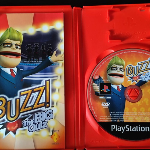 Buzz! The Big Quiz PS2 game used, Scandinavian edition