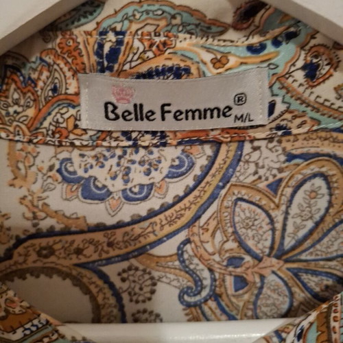 Shirt with paisley design used, size L, colorful
