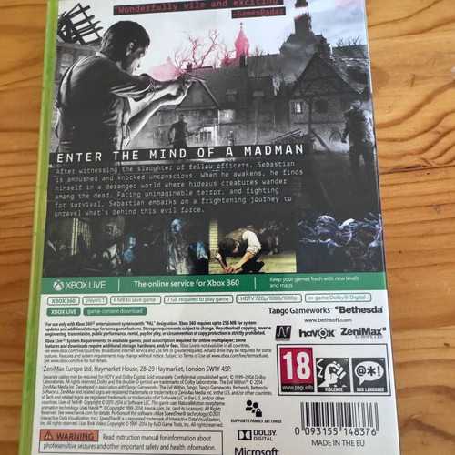 The Evil Within Xbox 360 game like new