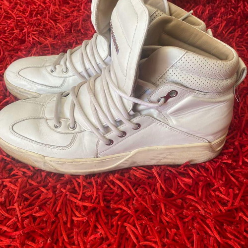 Dolce & Gabbana leather boots used, white color, size 43