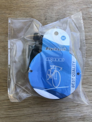 Bicycle lock black color with key new, best quality