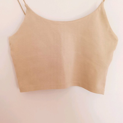 Zara crop top beige like new, size S-M