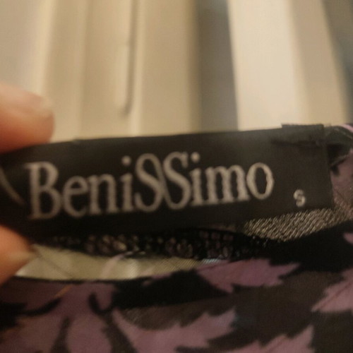 Benissimo blouse new black floral with adjustable straps