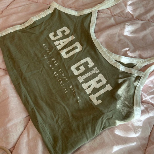 Bershka crop top green like new, size M