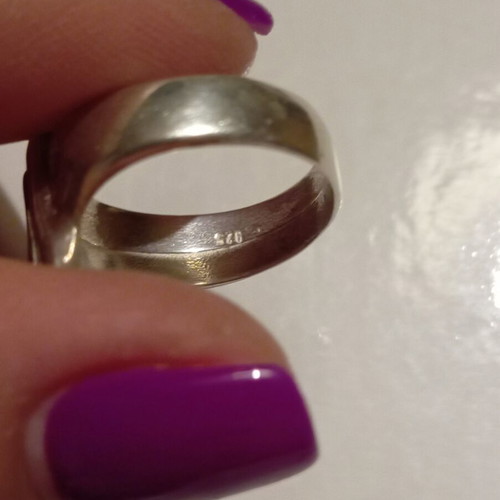 Silver ring 925 like new, size 55-56
