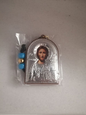 Hanging religious icon 6x4 double-sided, new