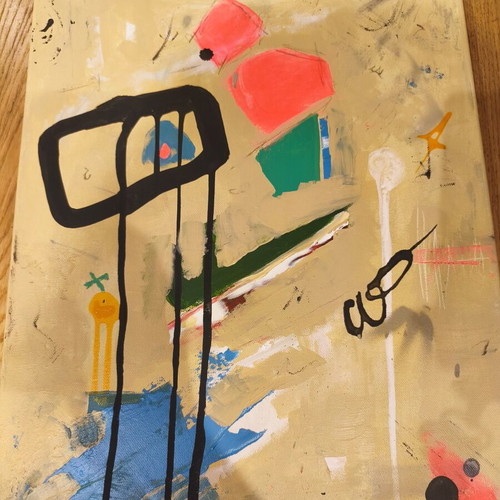 Painting on canvas abstract theme 40x50 like new