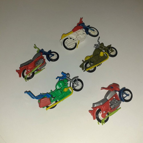 Plastic Motorcycles from the 80s used