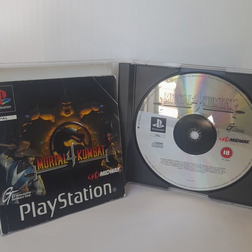 Mortal Kombat 4 PS1 like new, English version with manual