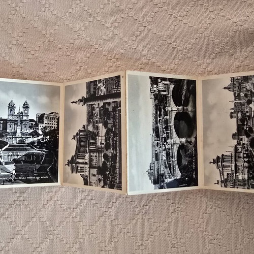 Ricordo di Roma vintage postcard album with 20 views