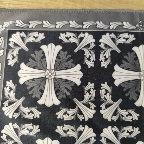 Chrome Hearts μαντήλι τσέπης μεταχειρισμένο, μικρό 29.5x29.5 εκ.