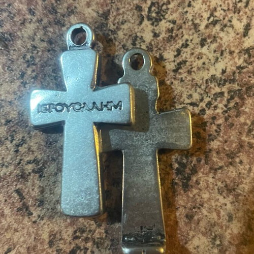 Cross amulet used from the Holy Land Jerusalem