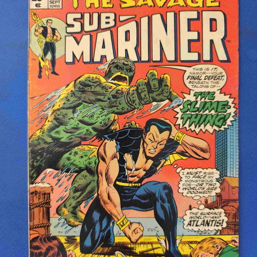Sub-Mariner 72 comic used, first Slime-Thing appearance