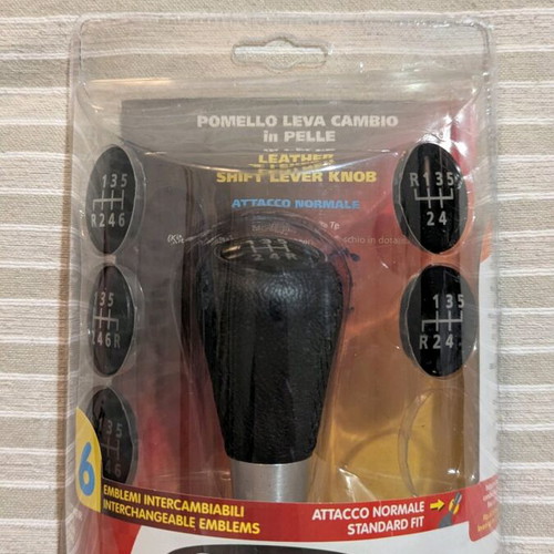 Leather shift lever cover new