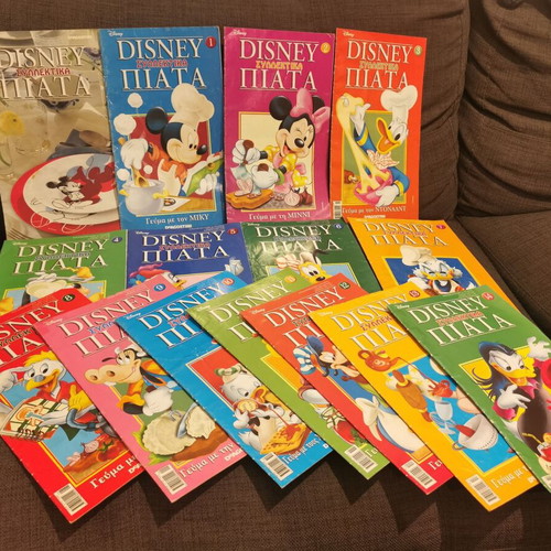 Disney collectible plates used, volumes 1 to 14 plus introductory
