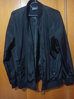 Men's jacket slim fit black, like new, size L