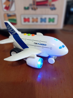 Toy airplane like new with lights and sounds