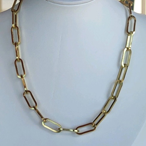 Steel Necklace New, Gold and Silver Color
