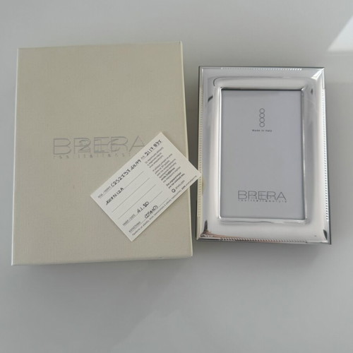Brera Italian silver photo frame new with box
