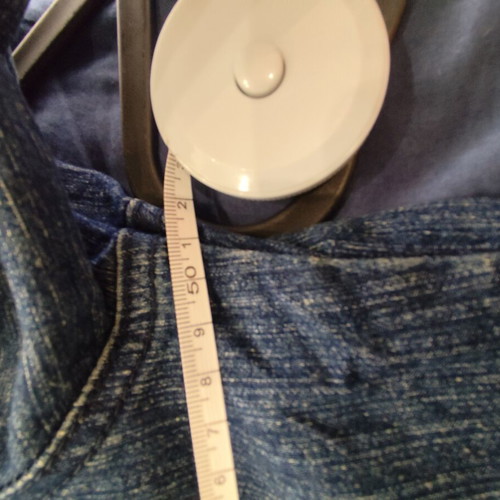 Y2K vintage style elastic denim jacket like new, blue, size L