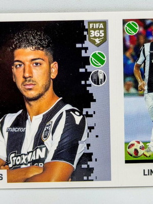 Panini FIFA 365 Dimitrios Limnios Sticker 2018-2019 Blue Back mint